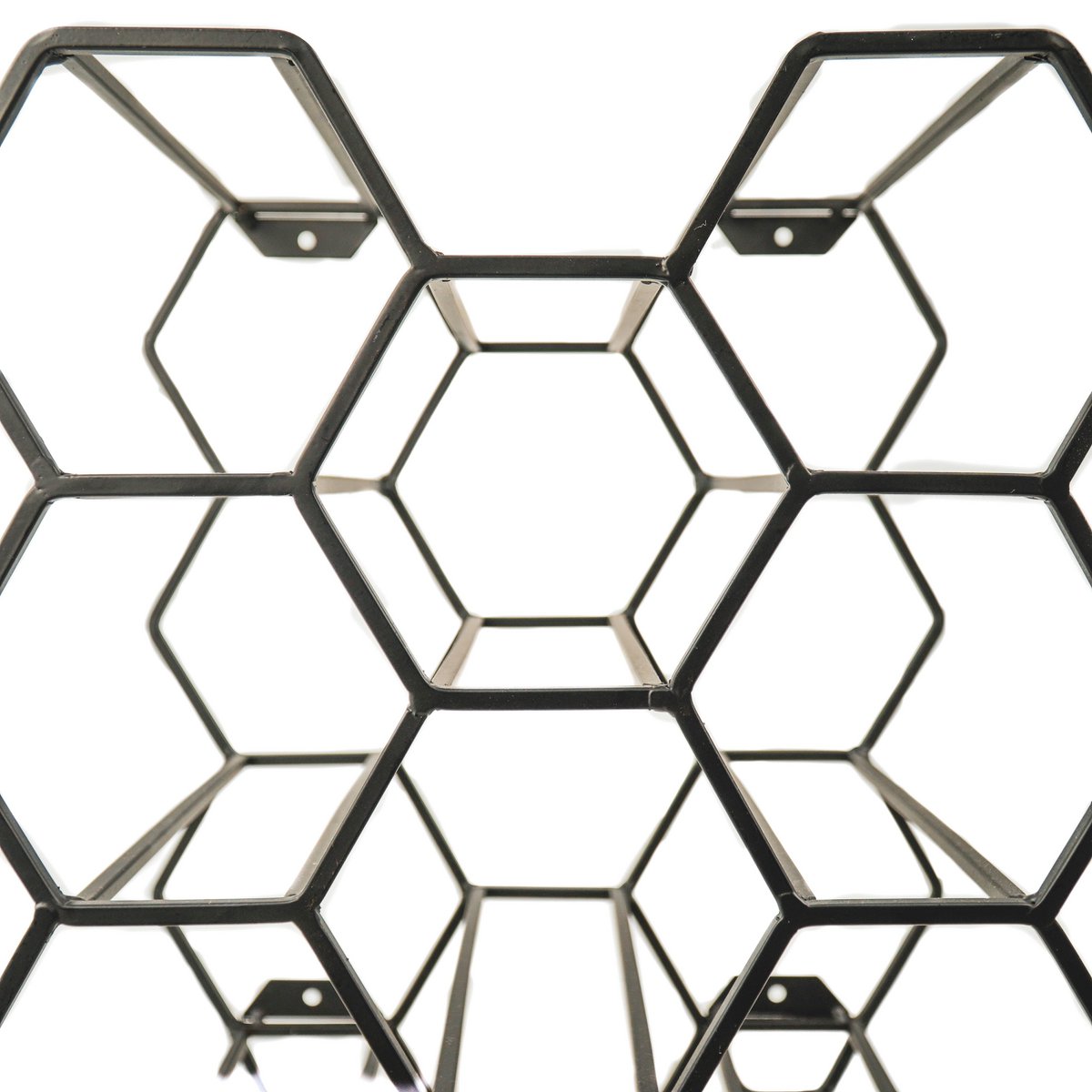 Weinregal – Metall – Schwarz – 11 Flaschen – 27 x 19,5 x 32,5 cm