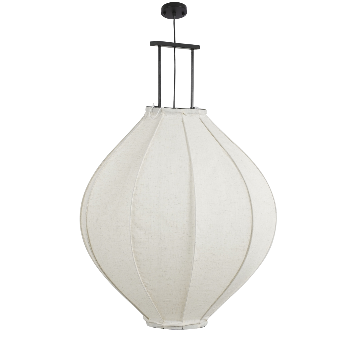 Pego Hängelampe - H94 x Ø70 cm - Leinen - Off White