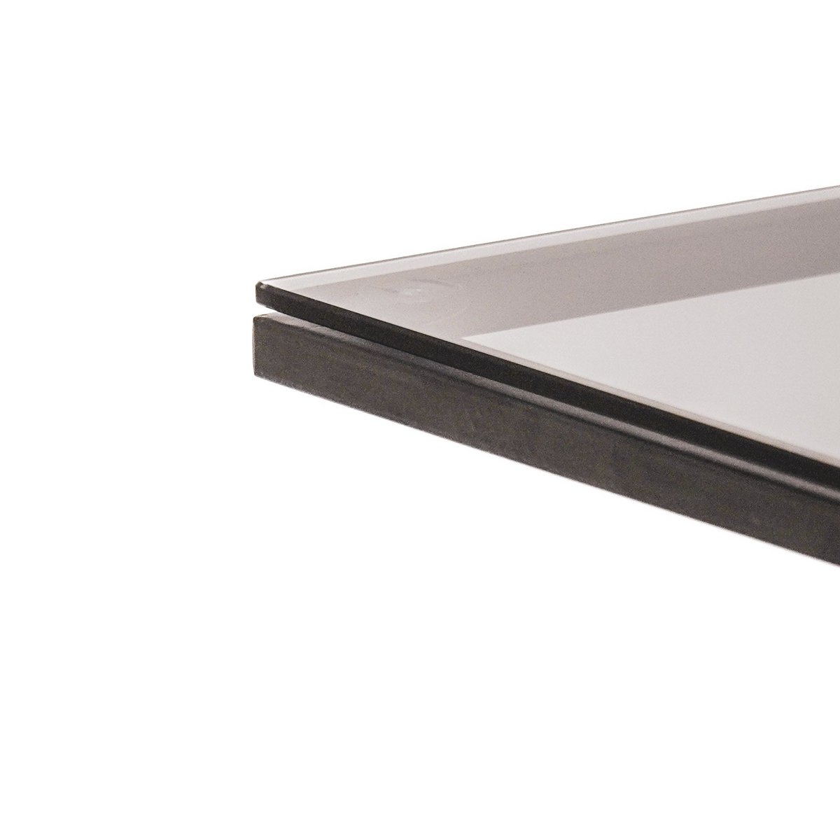 Beistelltisch – Metall/Glas – Schwarz – 40 x 35 x 51 cm