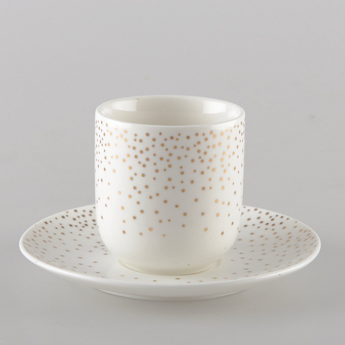 SET 6 KAFFEETASSEN 90ML PLUMETIS GOLD
