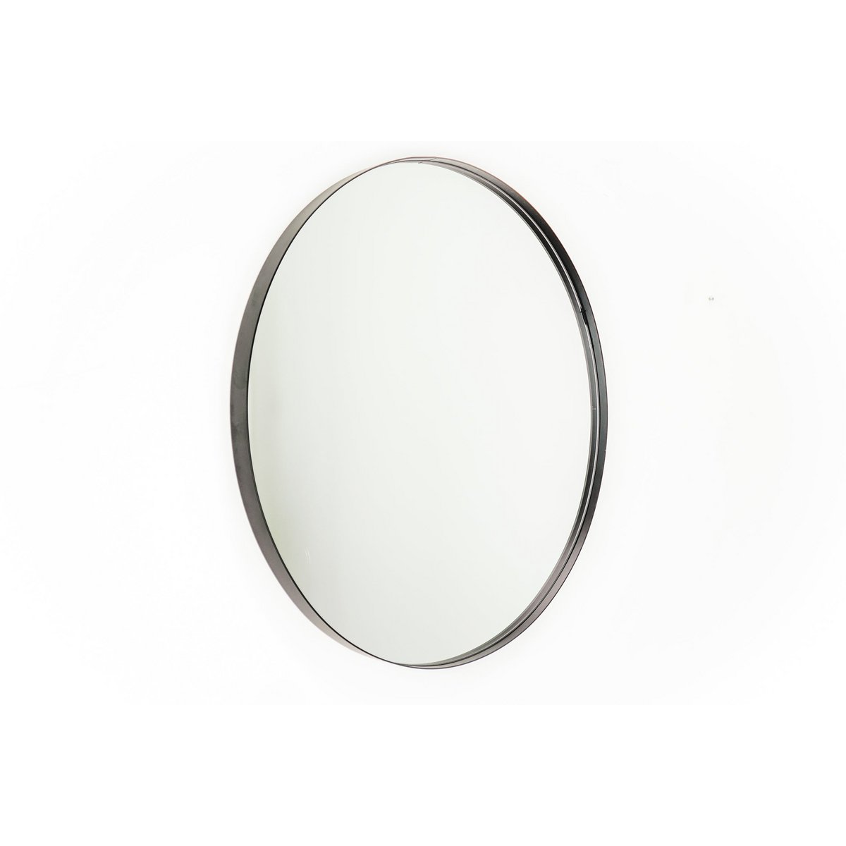 Spiegel – Runder Wandspiegel – Metall – Schwarz – Ø60 cm