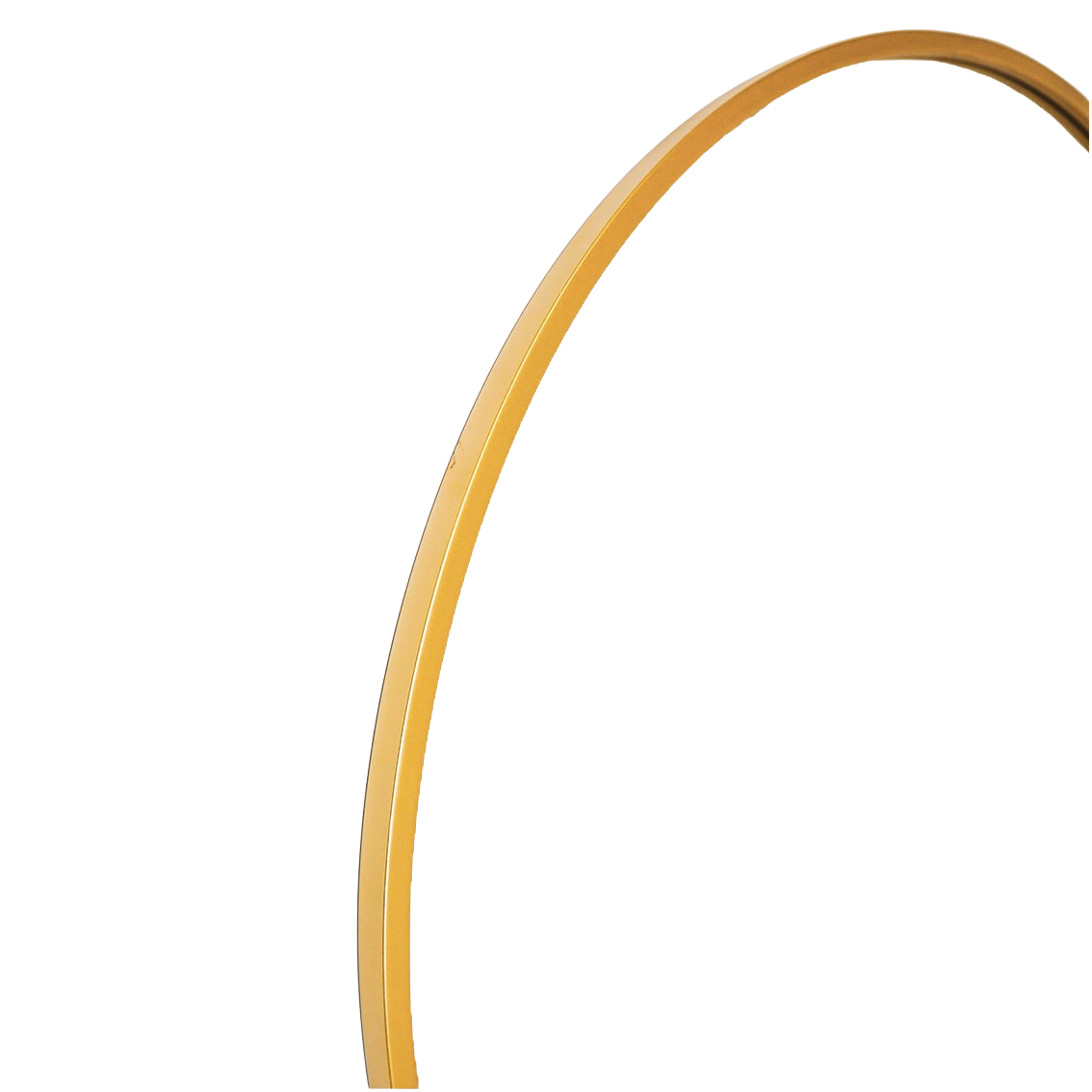 Spiegel - Rund - Metall - Gold - 80x2,5x80cm