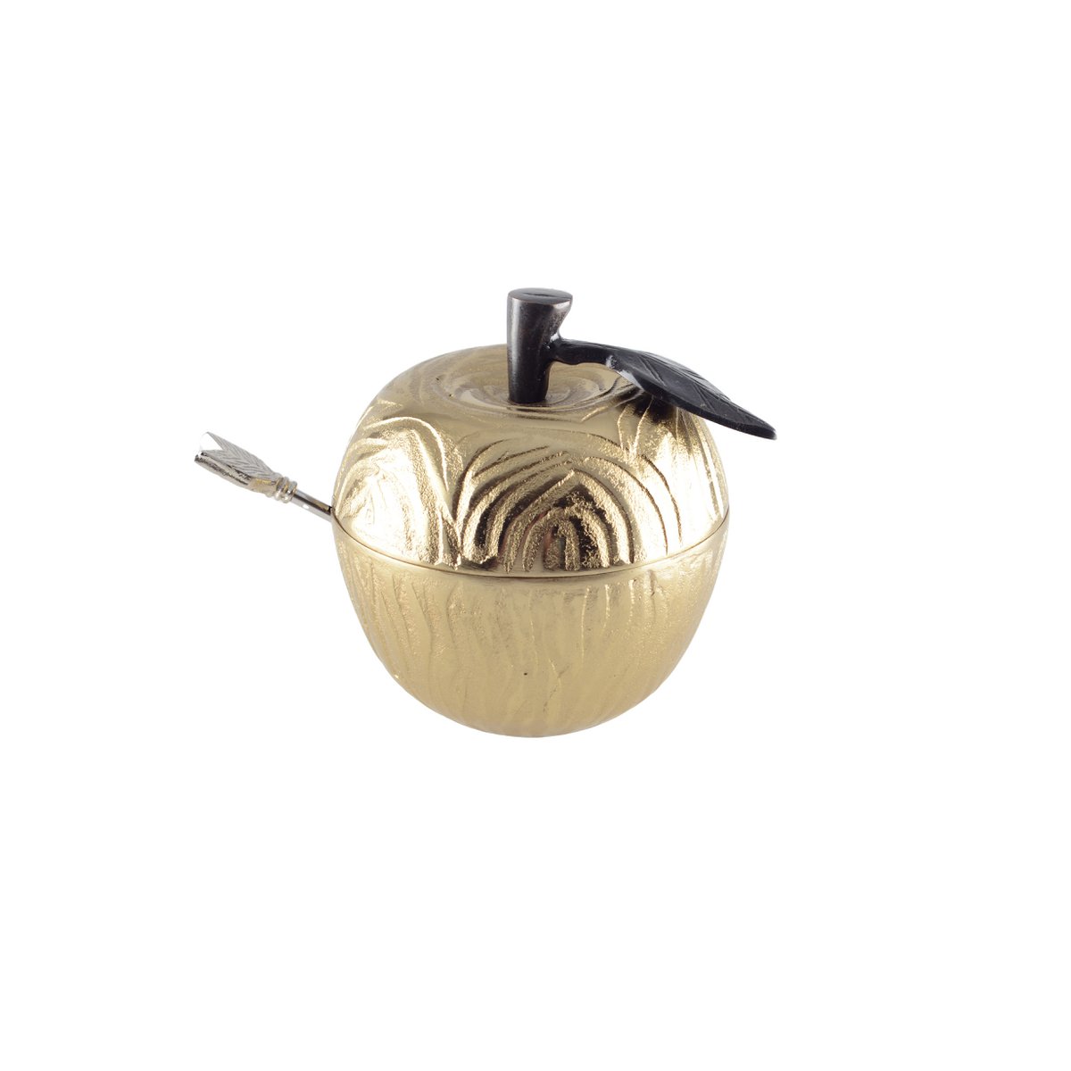 GOLDENER ZUCKERTOPF IN APFELFORM