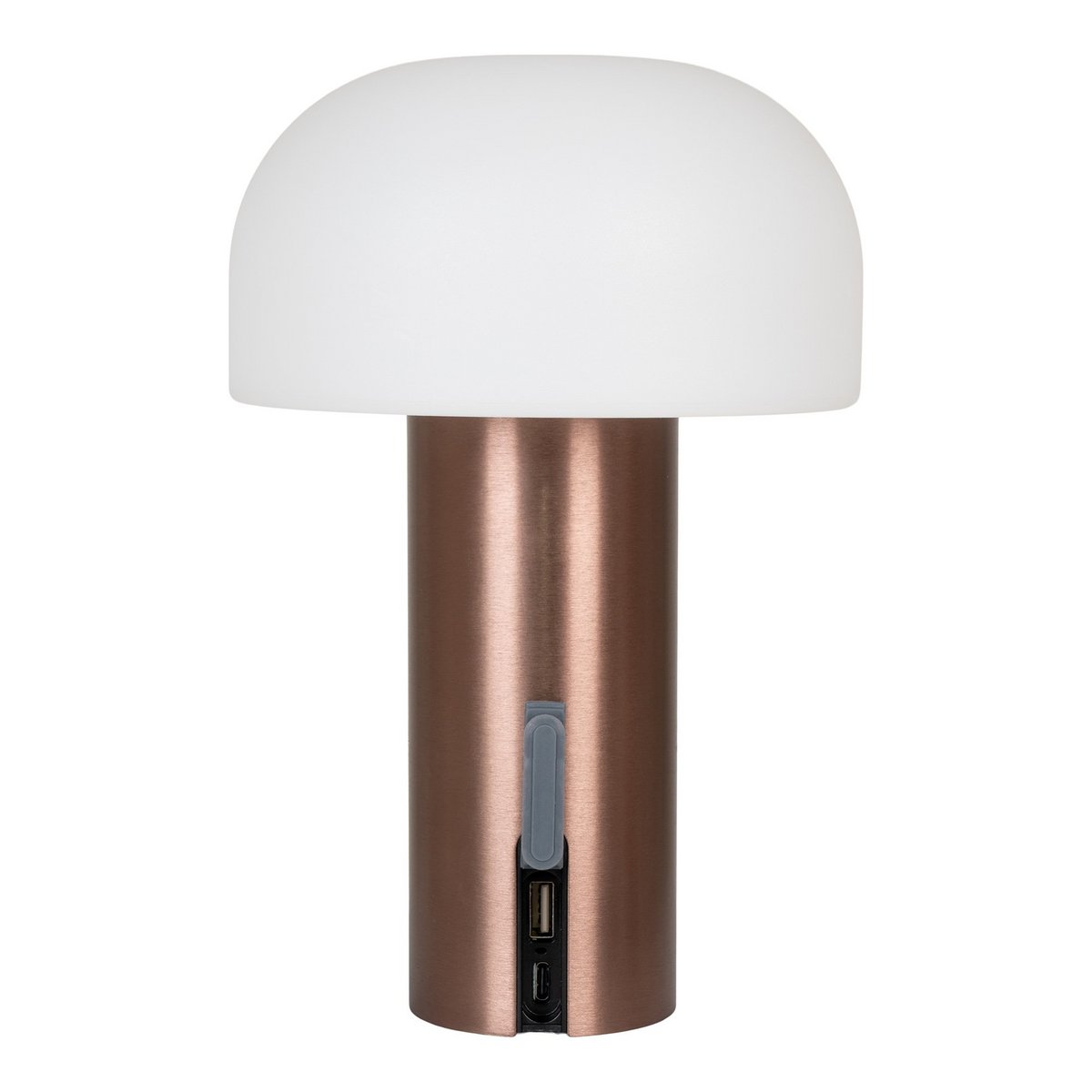 Soham LED-Lampe – Lampe, wiederaufladbar, weiß/kupfer