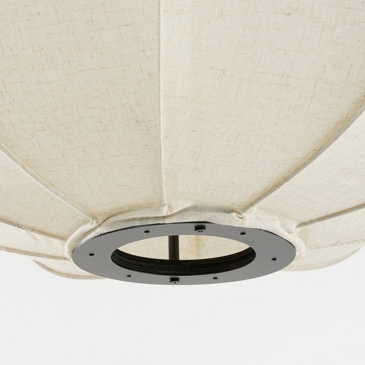 Pego Hängelampe – H94 x Ø83 cm – Leinen – gebrochenes Weiß