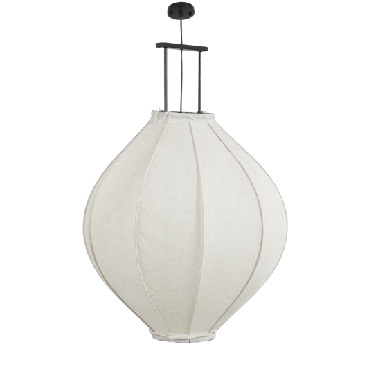 Pego Hängelampe - H94 x Ø70 cm - Leinen - Off White